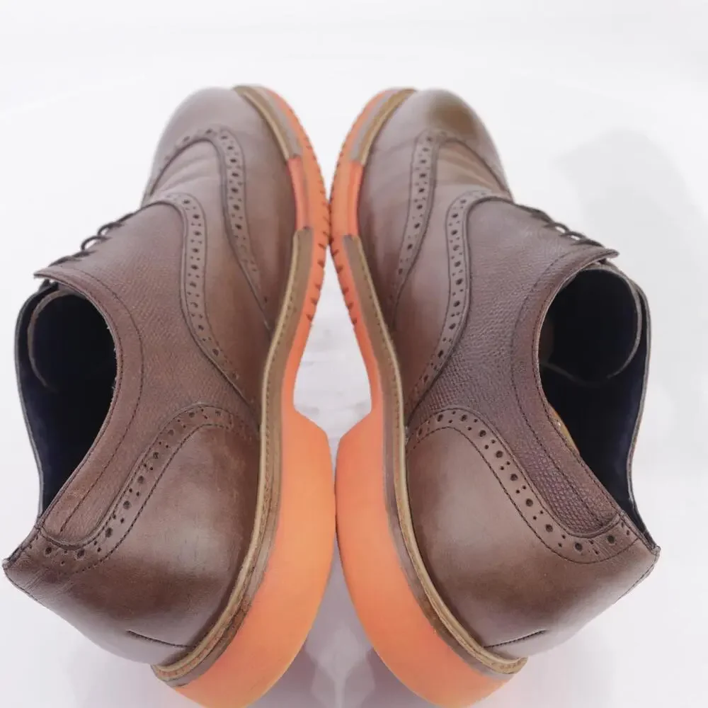 Cole Haan Mens Great Jones Oxfords Size 11 M  Brown Wingtip Brogue Dress Shoes‎